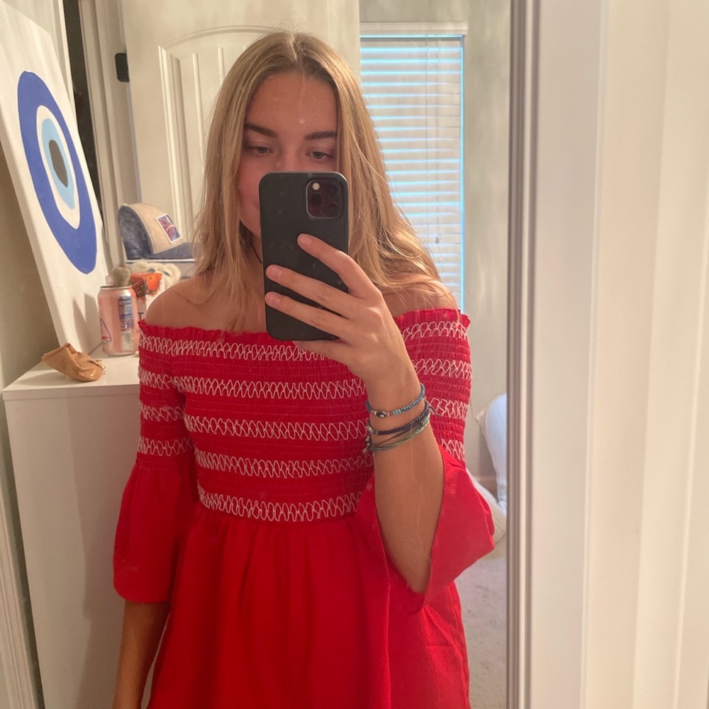 Red romper